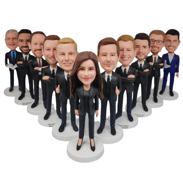 Custom Bulk Bobbleheads for weddings, anniversaries, teams and sports events