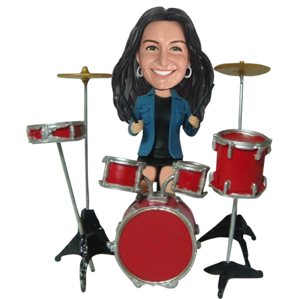 Female Drummer Bobblehead