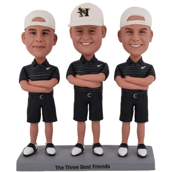 Custom Bobbleheads of Three Best Friends