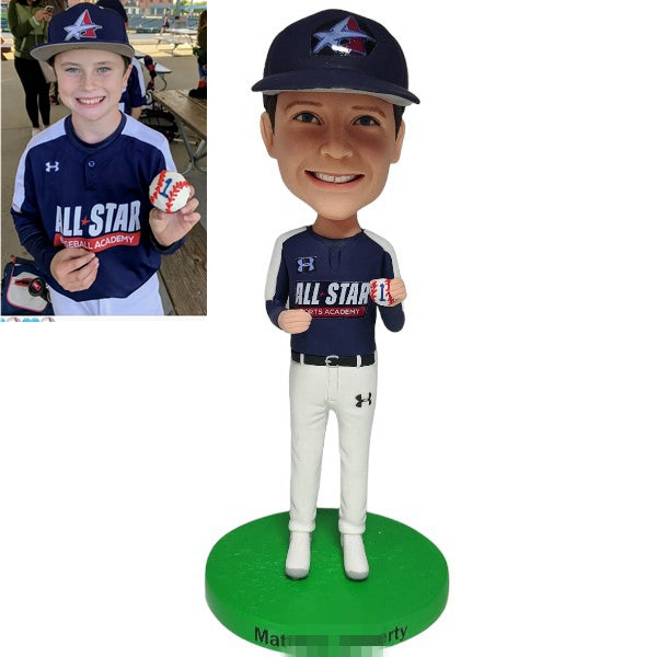 Personalized Baseball Bobblehead from Your Photo