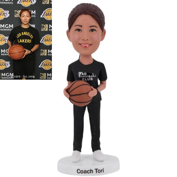 Custom Basketball Coach Bobblehead from Picture