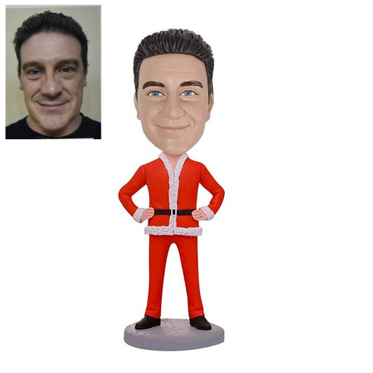 Custom Christmas Male Bobblehead Doll