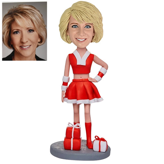 Custom Christmas Bobblehead for Female