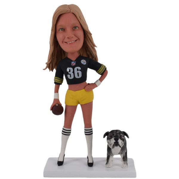 Custom Football Bobblehead Pittsburgh Steelers