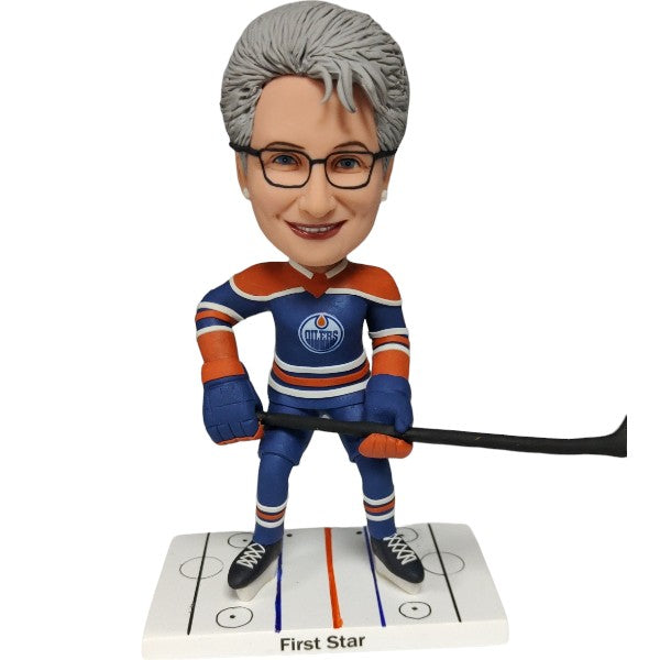 Hockey bobblehead Custom Edmonton Oliers