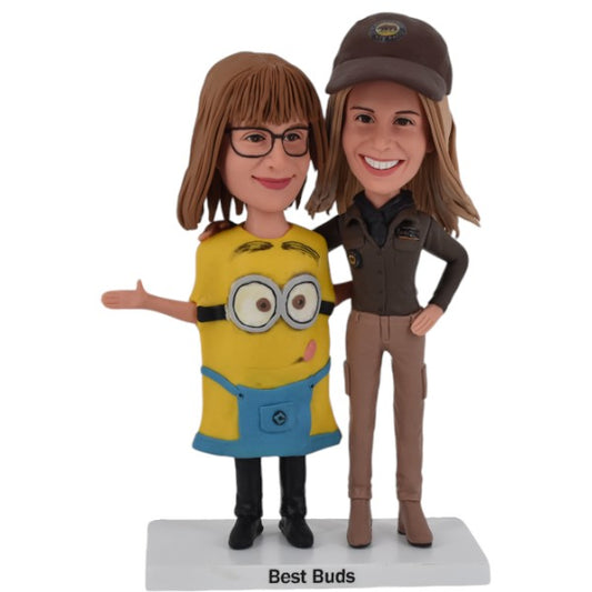 Friends Custom Bobbleheads with minion outfit