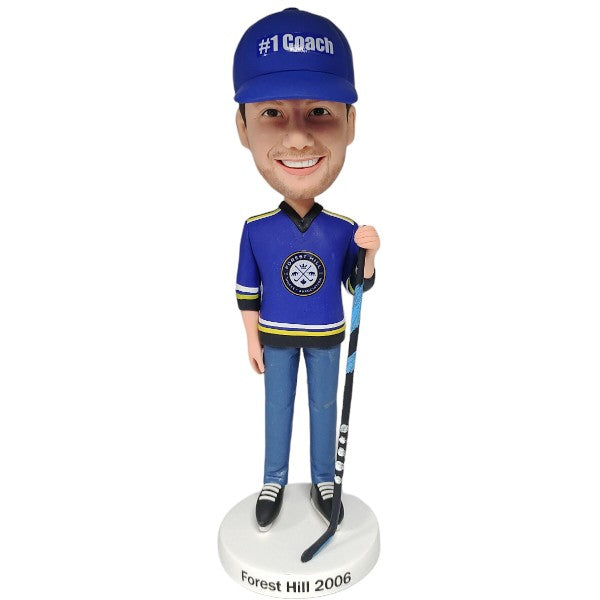 Hockey Coach bobblehead custom