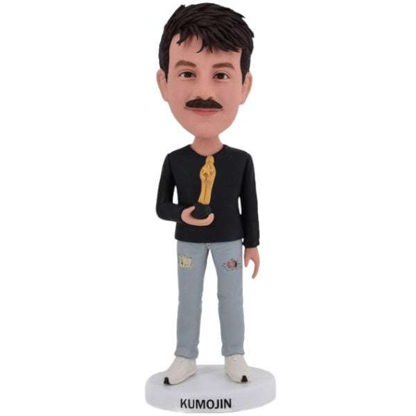 Custom Bobblehead with trophy