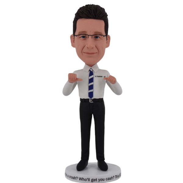 Custom Bobblehead with Thumbs pointing back