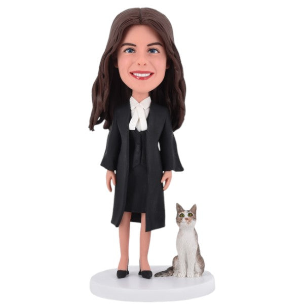 Female Lawyer Bobblehead from Picture