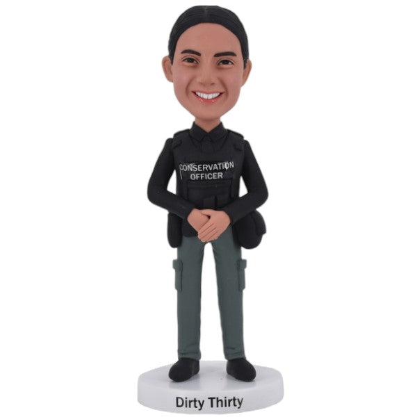 Custom Conversation Officer Bobblehead
