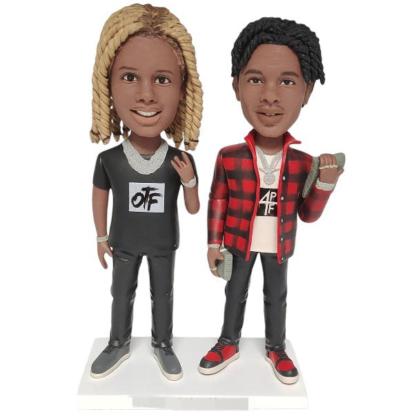 Custom Double bobbleheads two rappers