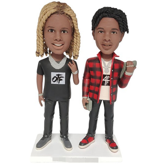 Custom Double bobbleheads two rappers