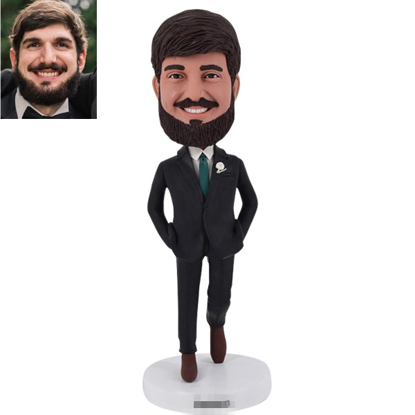 Custom Bobblehead Groom Groomsman Best Man from Photo