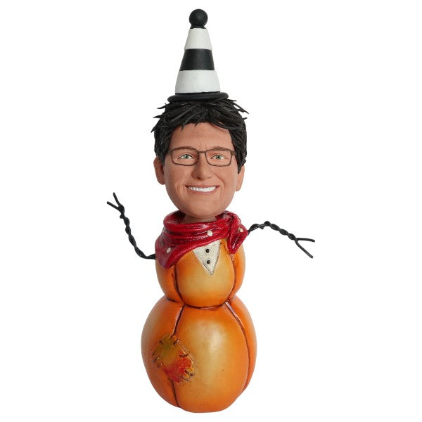 Custom Halloween Bobblehead pumpkinman figurine