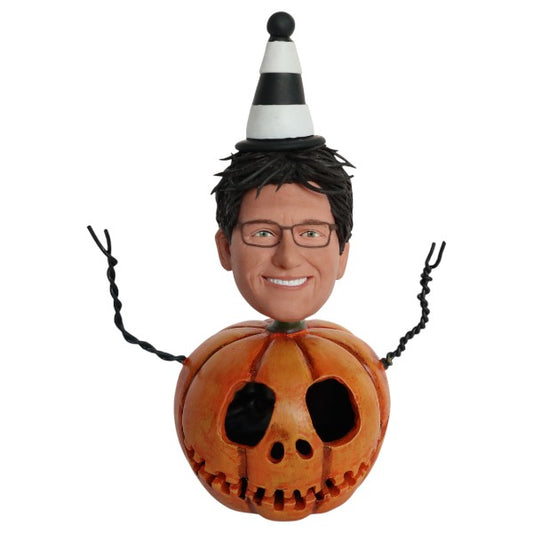 Custom Halloween Pumpkin Bobblehead unique pumpkinman