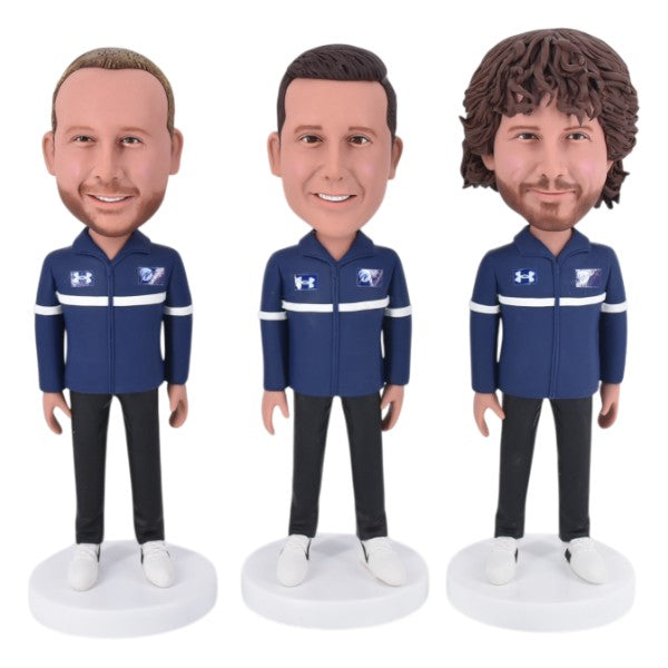 Custom Hockey Coach Bobblehead team coach figurine for hockey fans and gifts 