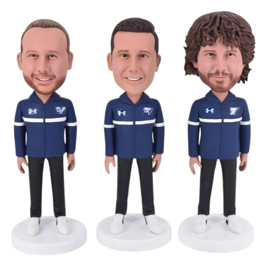 Custom Hockey Coach Bobblehead team coach figurine for hockey fans and gifts 