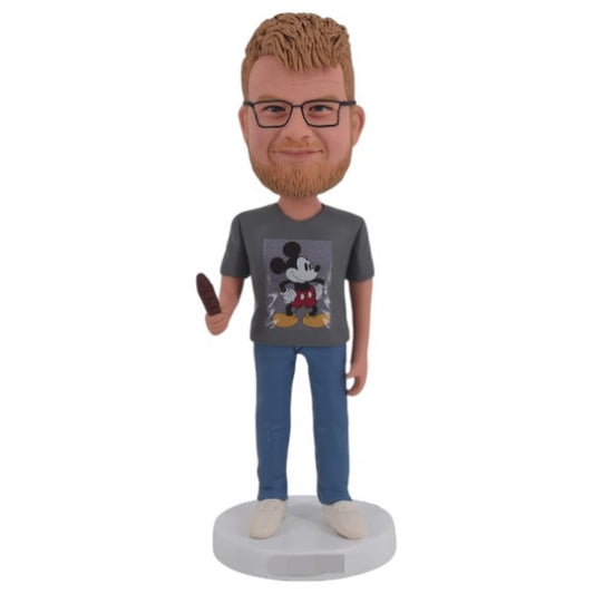 Custom Mickey mouse t-shirt Bobblehead