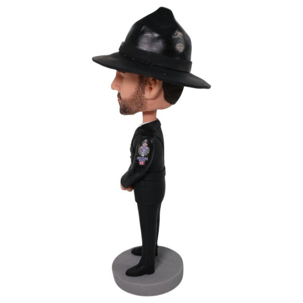 Custom Officer Policeman Bobblehead from your photo with badge