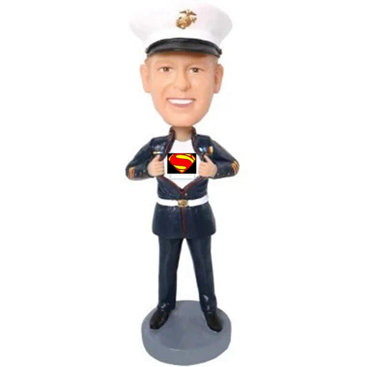 Custom Superman Superhero Police Bobblehead