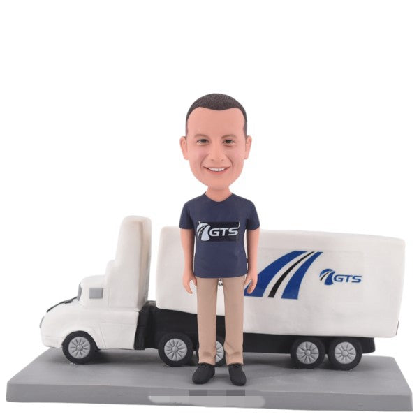 Custom Trucker bobblehead GTS truck driver