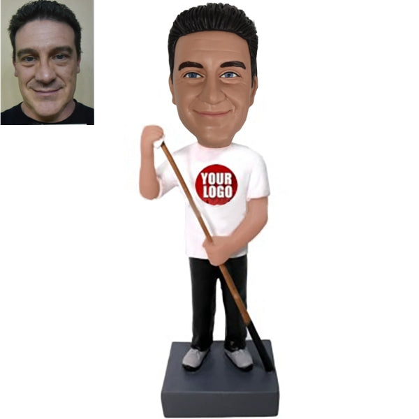 Custom Billiard Ball Player Bobblehead Snooker