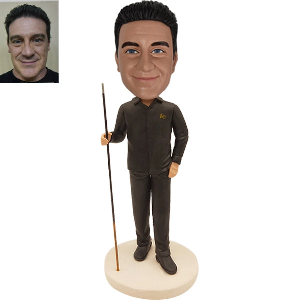 Custom Billiard Ball Player Bobblehead Snooker