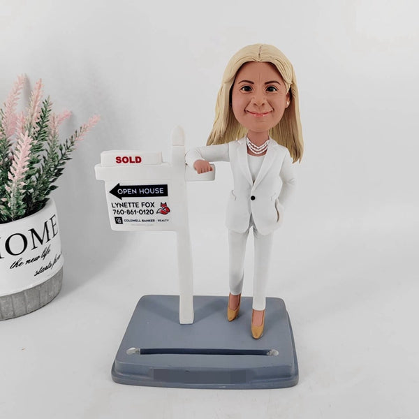 Custom bobble head world's greatest agent real estate