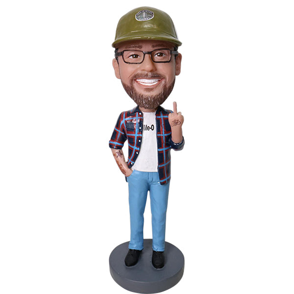 Bobblehead Custom with middle finger