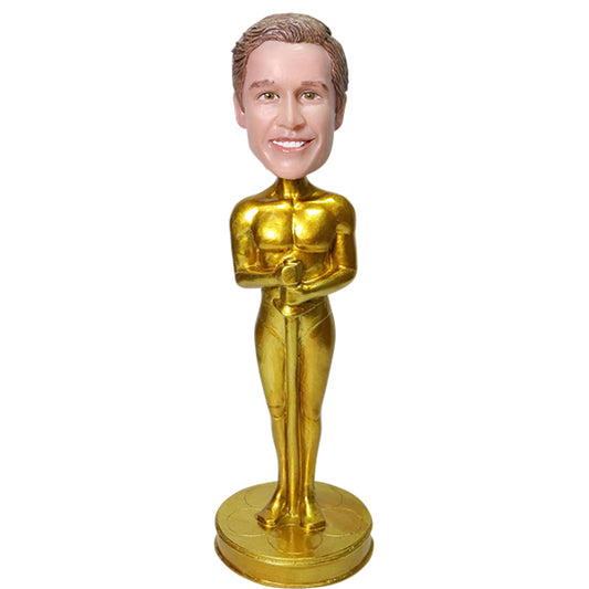 Custom Bobble Head Oscar Golden Statue Award