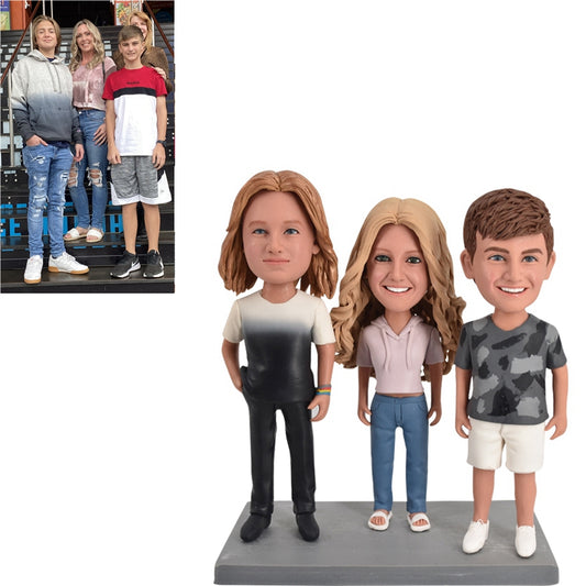 Three Bobbleheads Customized from picture