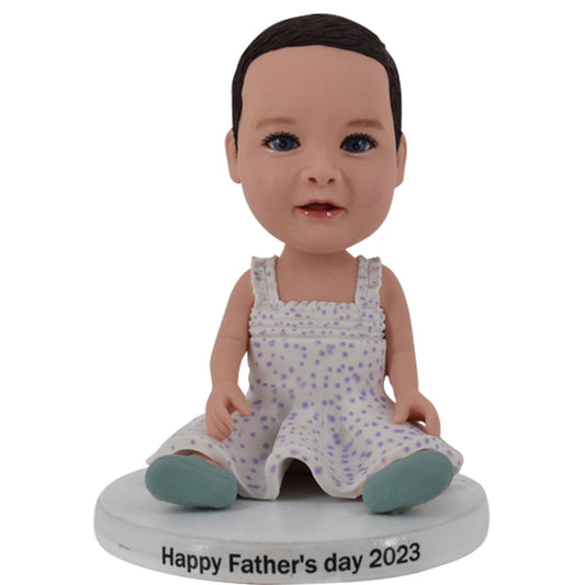 Baby Bobblehead Custom Sitting for Father's Day