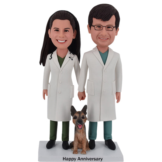 Doctor Couple Custom Bobbleheads