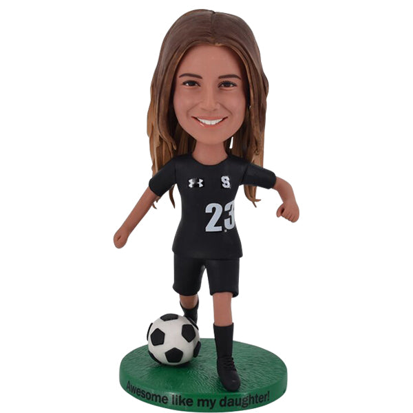 Female Soccer Bobblehead custom