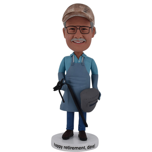 Custom Bobble Head Welder Solderer