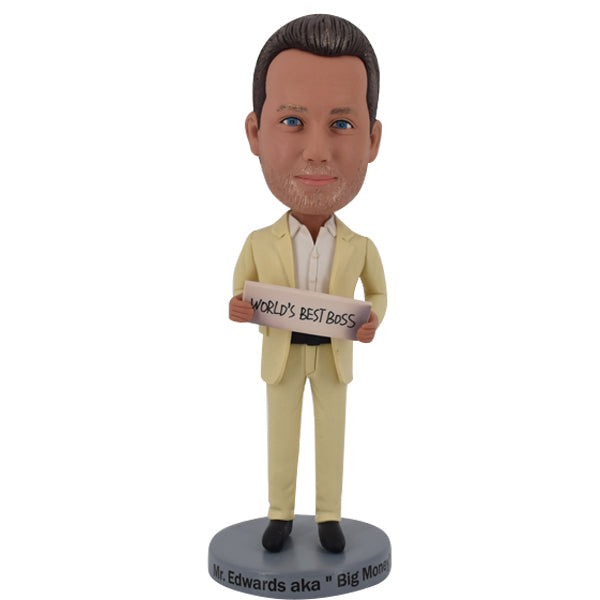 Best Boss/CEO Bobblehead Custom with Sign