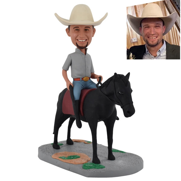 Custom Bobblehead on horse