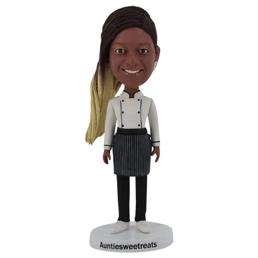 Custom female Chef Bobblehead