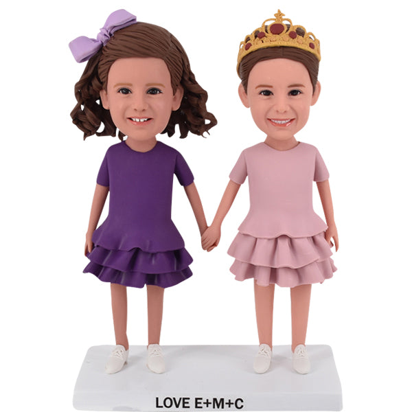 Sisters Bobblehead Gift for Daughter or Granddaughter