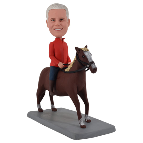 Custom Bobblehead on horse