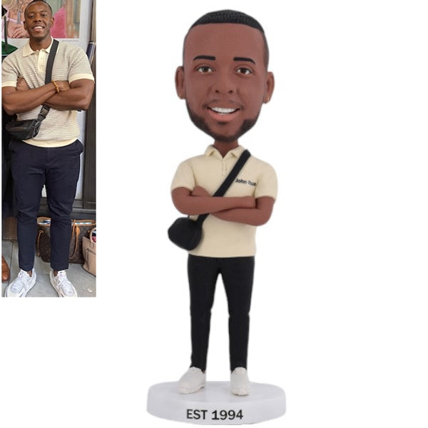 Fully custom bobblehead doll from head to toe