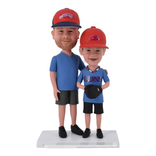 Personalized double Bobblehead Coach with me