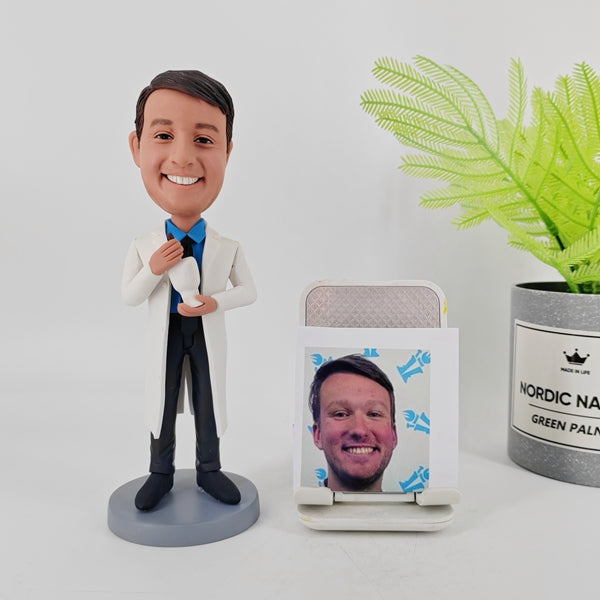 Personalized bobblehead pharmacist chemist