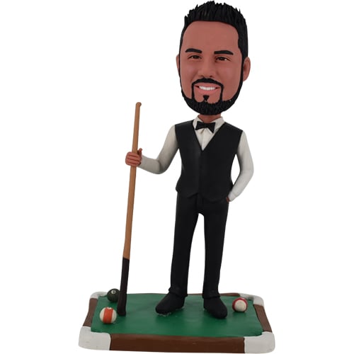 Custom Billiard Ball Player Bobblehead Snooker