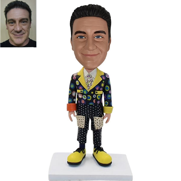 Custom Bobblehead Circus Clown Pantomime – Bobbleheadcustom.ca