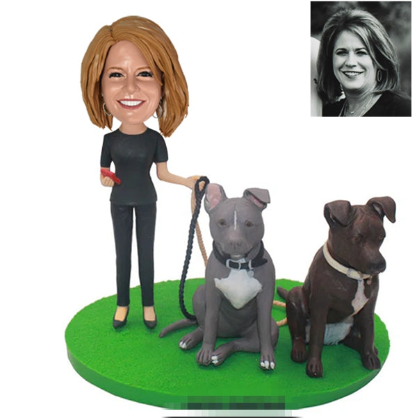 Custom Bobblehead for Dog Walker