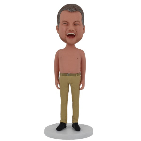 Shirtless Bobblehead Custom with Real Face