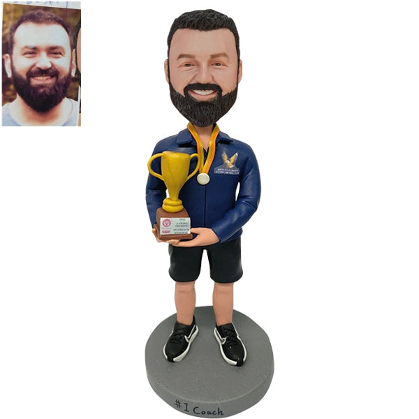 Custom Bobblehead with trophy