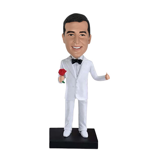 Custom Cute and Funny Bobbleheads Groomsmen